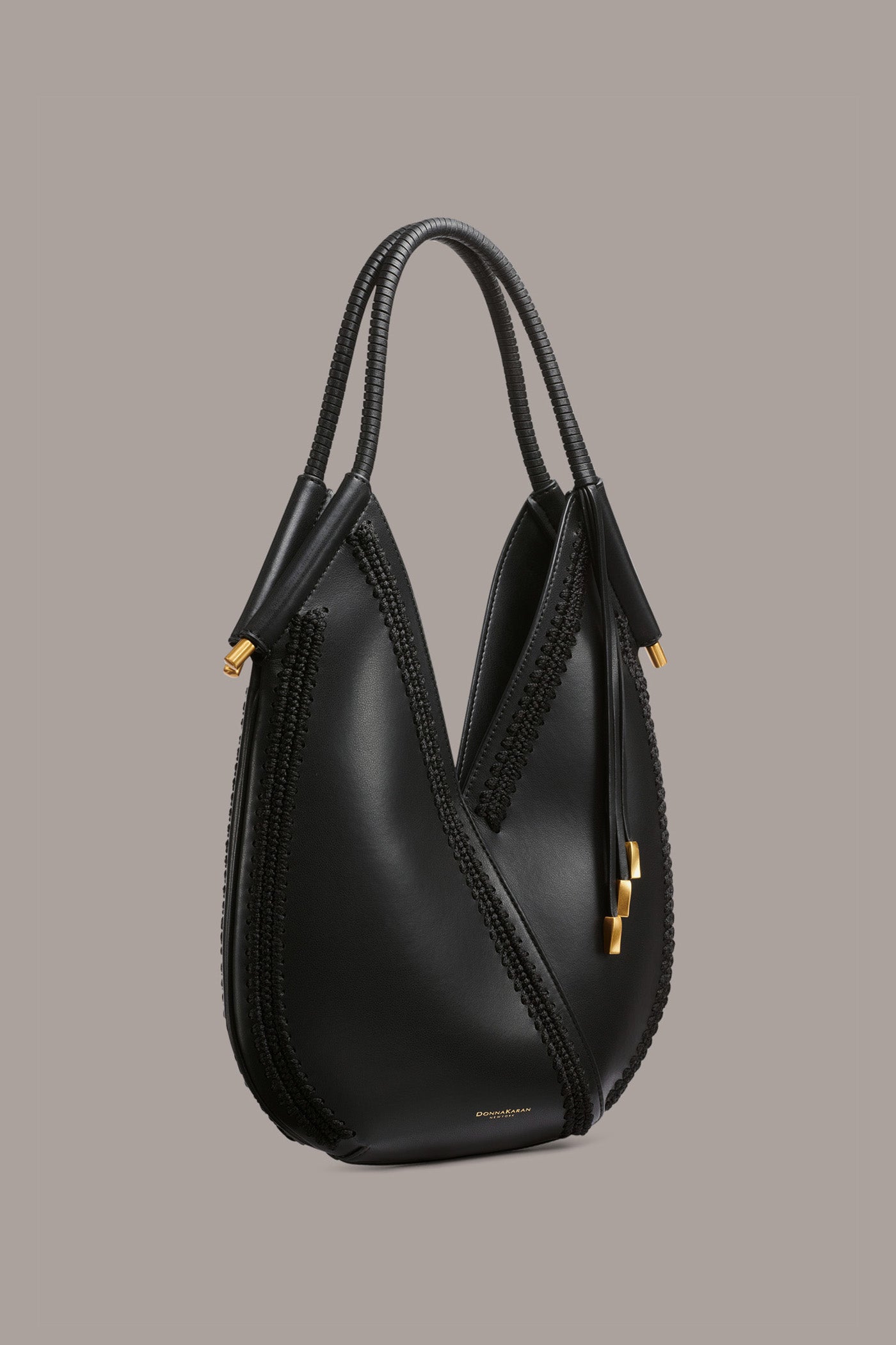 Donna Karan | BALDWIN MINI CROCHET-TRIMMED SHOULDER BAG