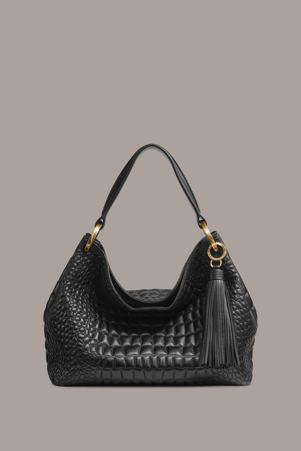 Donna Karan | GLENWOOD CROC-EFFECT SHOULDER BAG