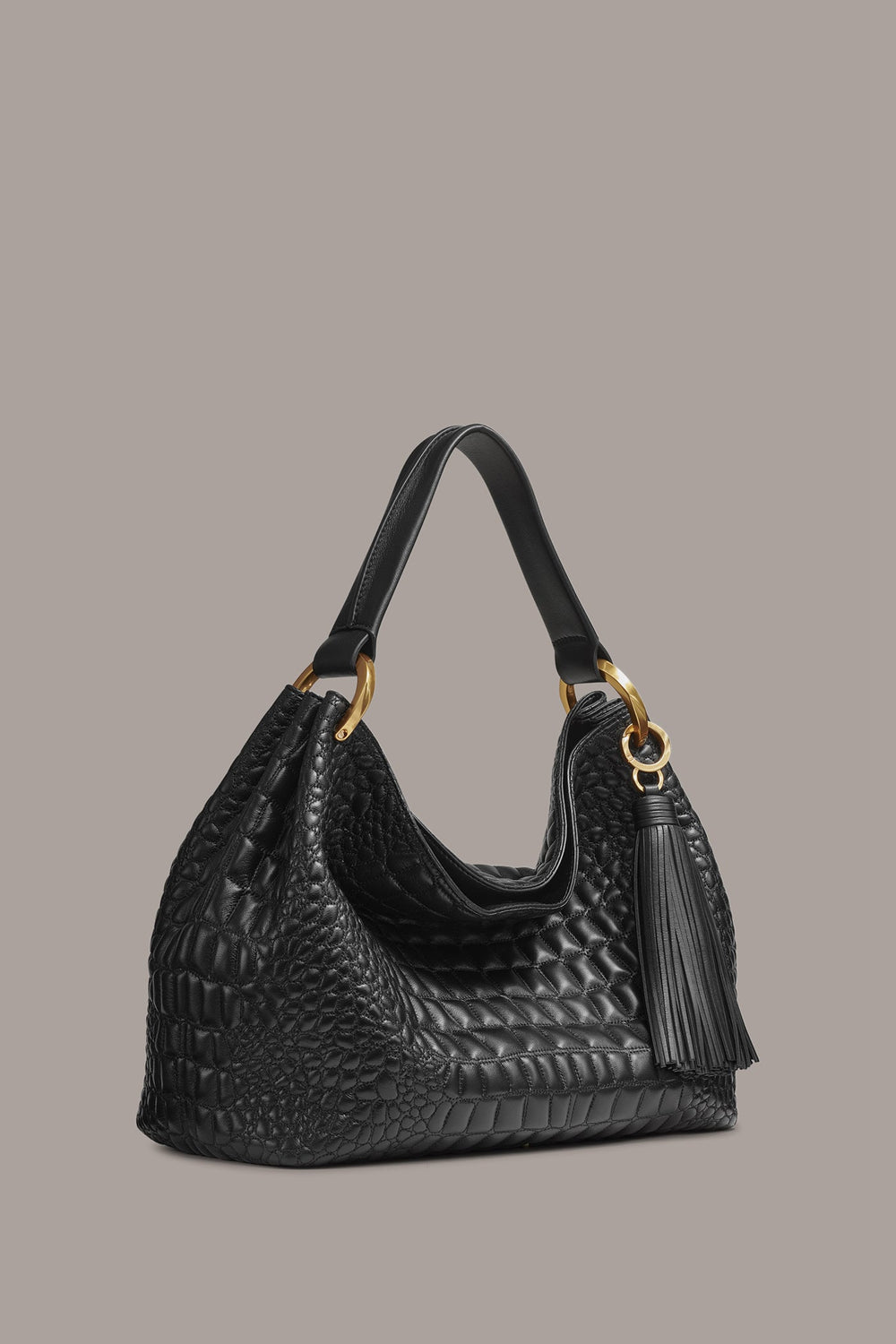 Donna Karan | GLENWOOD CROC-EFFECT SHOULDER BAG