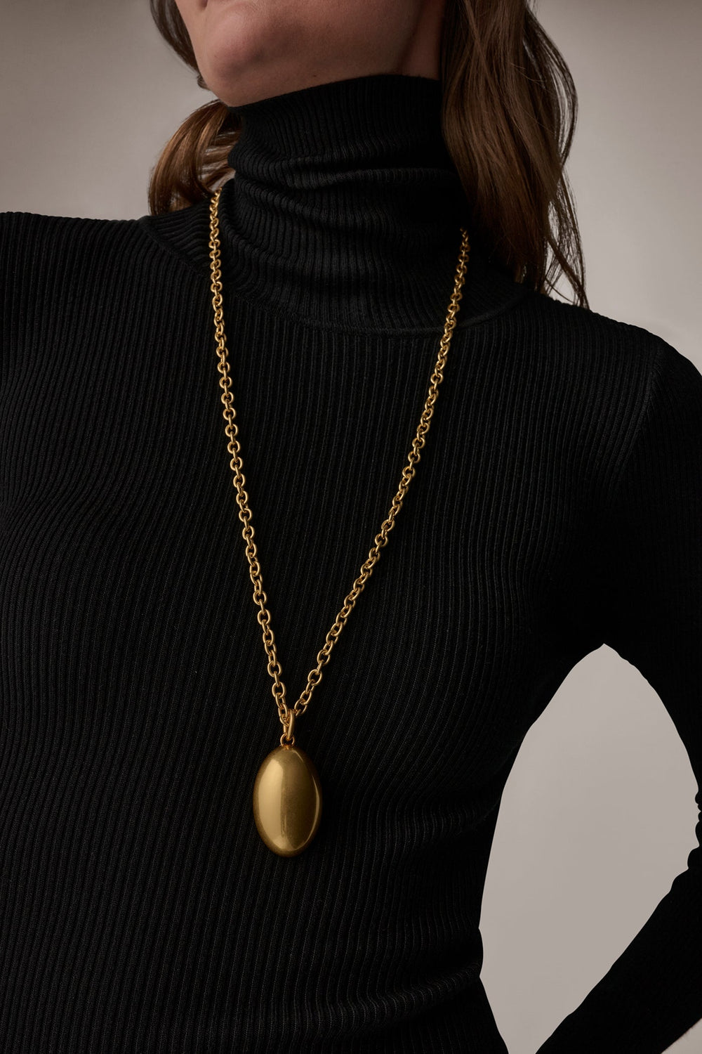 Donna Karan | LONG PEBBLE PENDANT NECKLACE