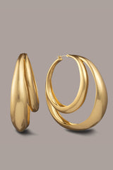 Donna Karan | ORGANIC MOLTEN MULTI ROW HOOP EARRING