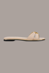 Donna Karan | HALO SQUARE-TOE SLIDE SANDAL