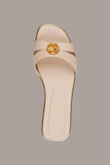 Donna Karan | HALO SQUARE-TOE SLIDE SANDAL