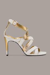 Donna Karan | BRIARROSE METALLIC BRUSHSTROKE SANDAL