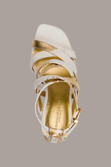 Donna Karan | BRIARROSE METALLIC BRUSHSTROKE SANDAL