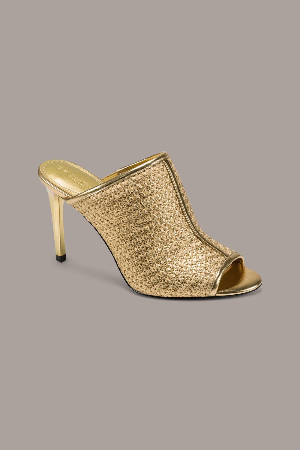 Donna Karan | DONNA METALLIC RAFFIA MULE