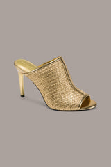 Donna Karan | DONNA METALLIC RAFFIA MULE
