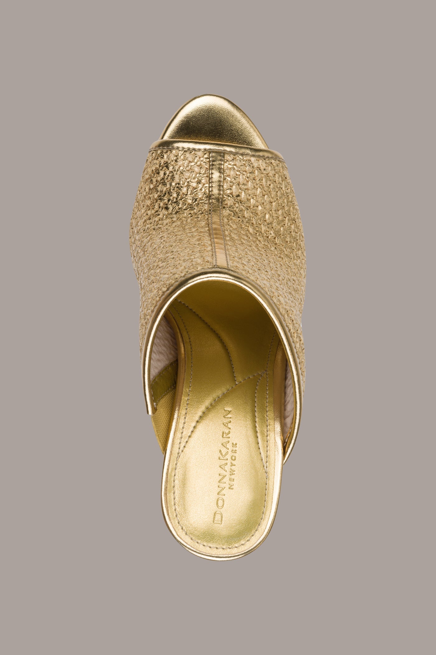 Donna Karan | DONNA METALLIC RAFFIA MULE