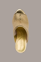 Donna Karan | DONNA METALLIC RAFFIA MULE
