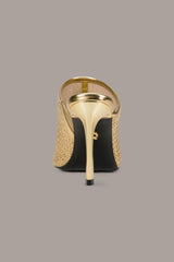 Donna Karan | DONNA METALLIC RAFFIA MULE