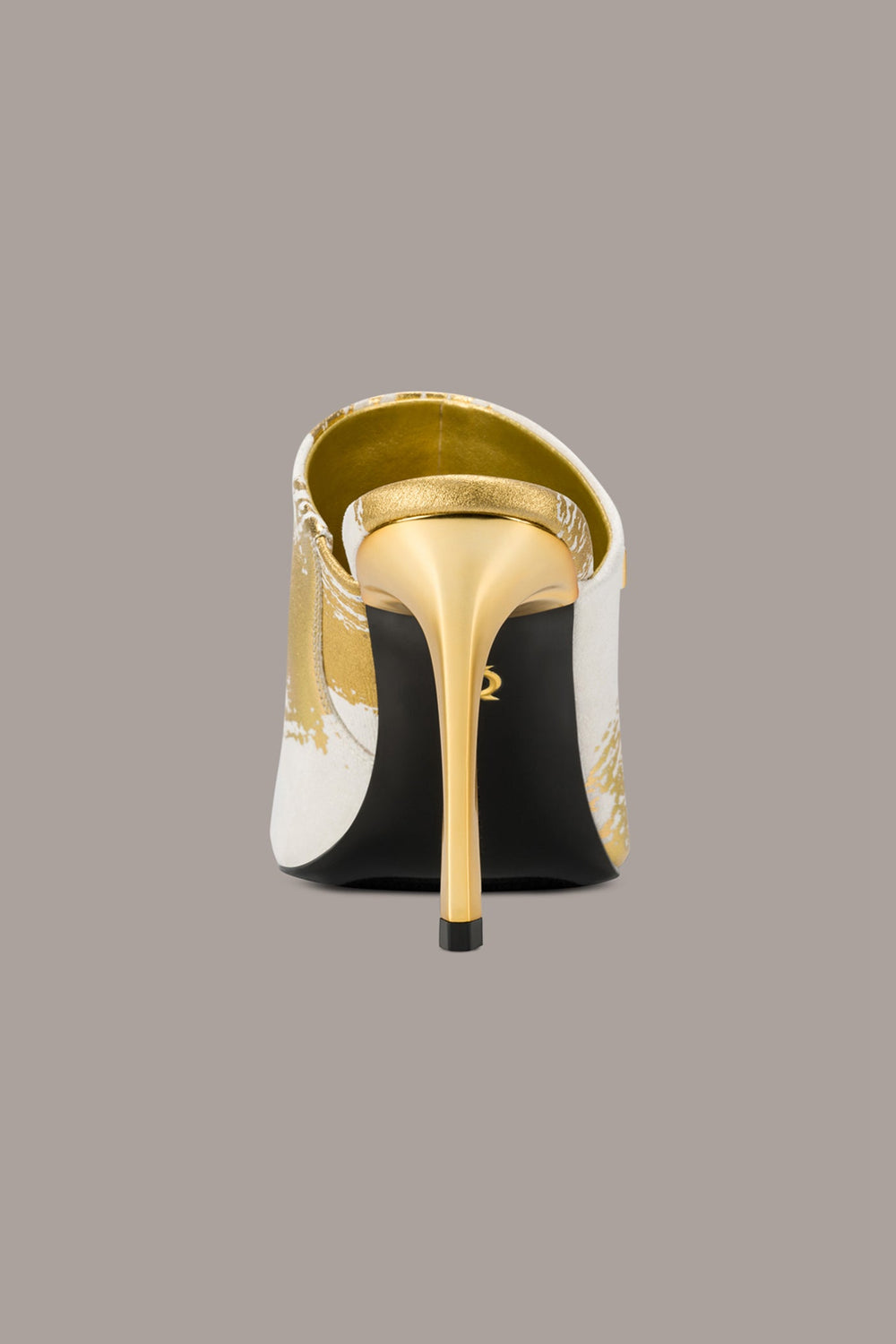 Donna Karan | DONNA METALLIC BRUSHSTROKE MULE SANDAL
