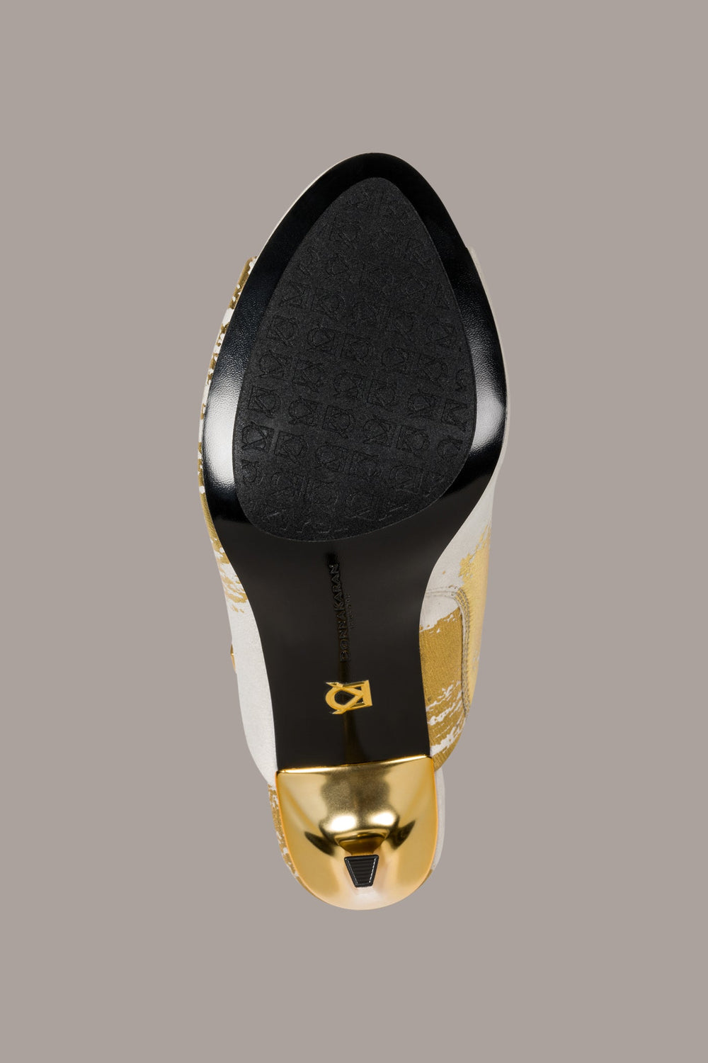 Donna Karan | DONNA METALLIC BRUSHSTROKE MULE SANDAL