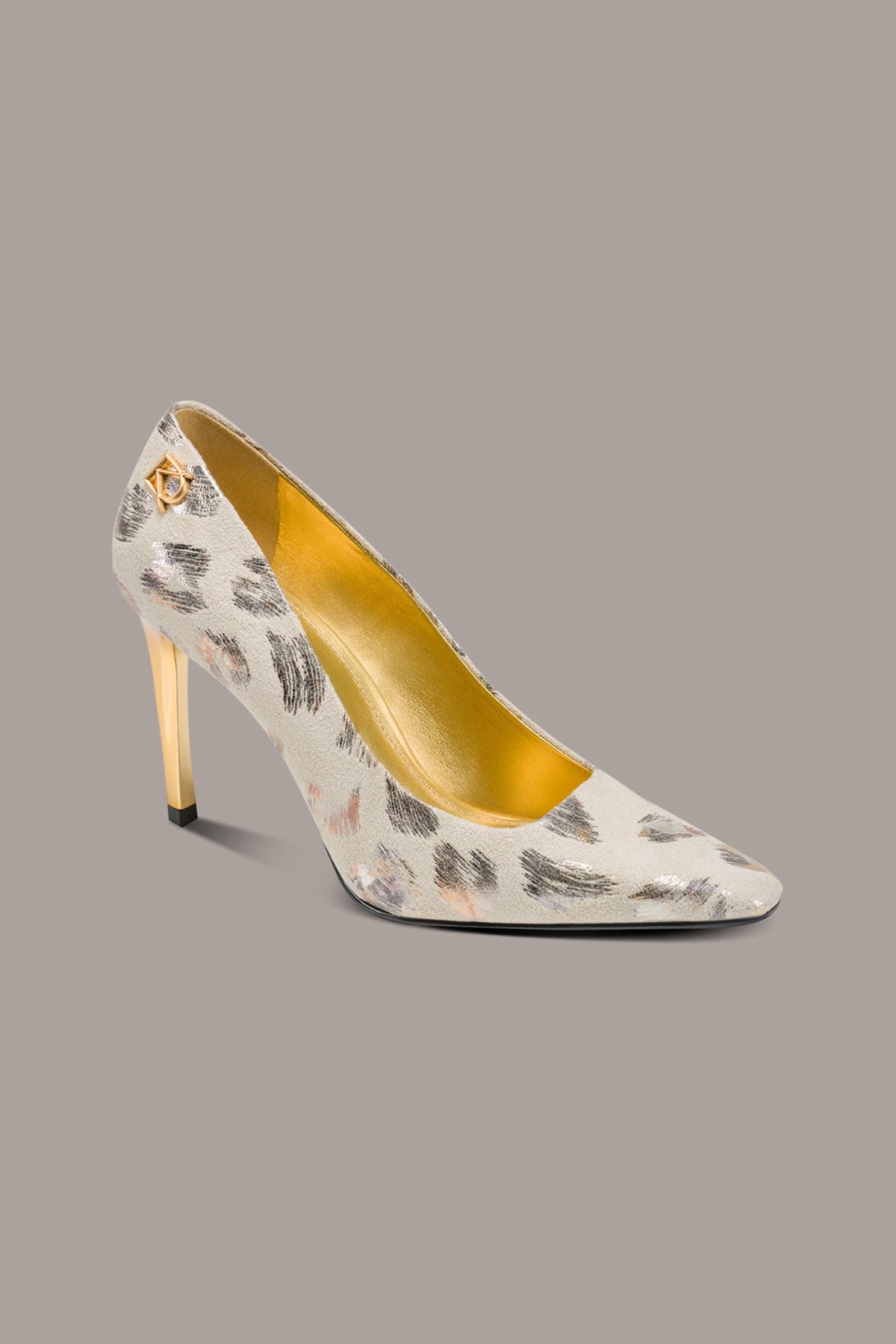 Donna Karan | SAVITA METALLIC LEOPARD HIGH PUMP