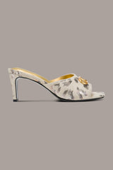 Donna Karan | BYRONY METALLIC LEOPARD MULE SANDAL