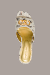 Donna Karan | BYRONY METALLIC LEOPARD MULE SANDAL