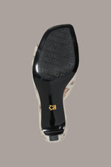 Donna Karan | BYRONY METALLIC LEOPARD MULE SANDAL
