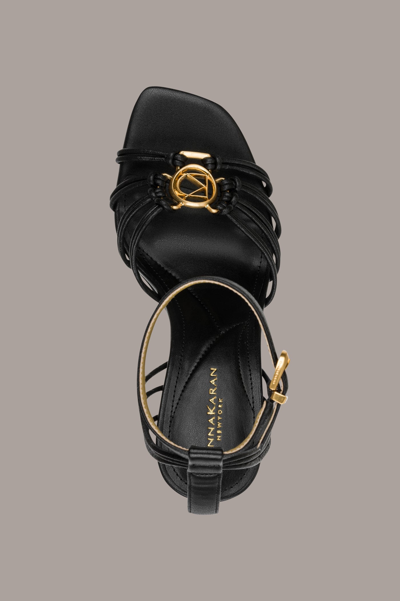Donna Karan | BRIELLE LOGO STRAPPY STILETTO SANDAL