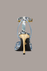Donna Karan | BRIELLE SNAKE-PRINT STILETTO SANDAL