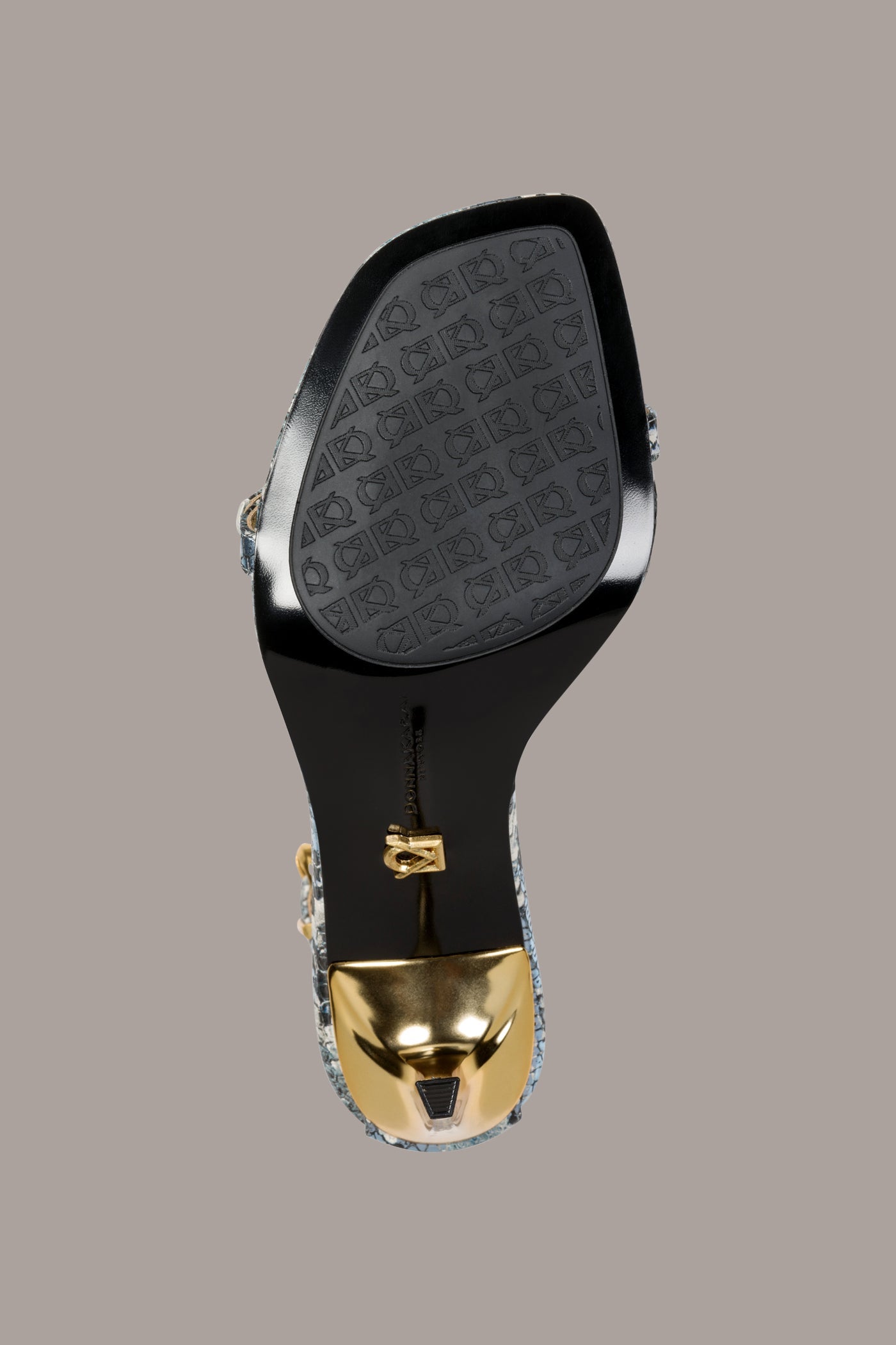 Donna Karan | PRYCE SNAKE-PRINT ANKLE STRAP SANDAL