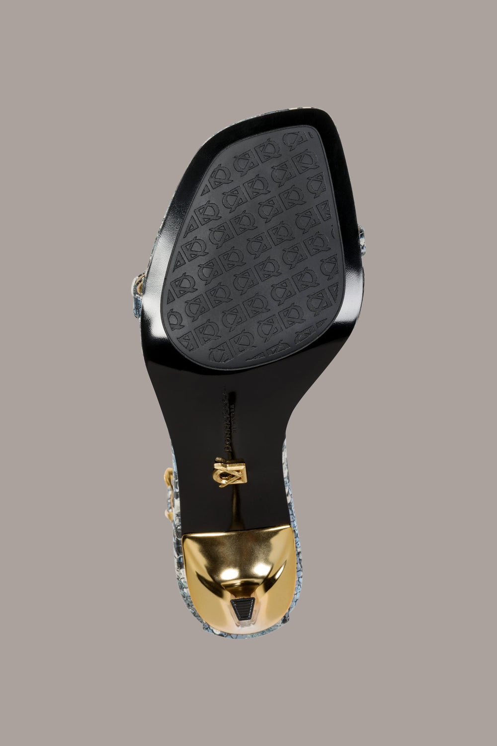 Donna Karan | PRYCE SNAKE-PRINT ANKLE STRAP SANDAL