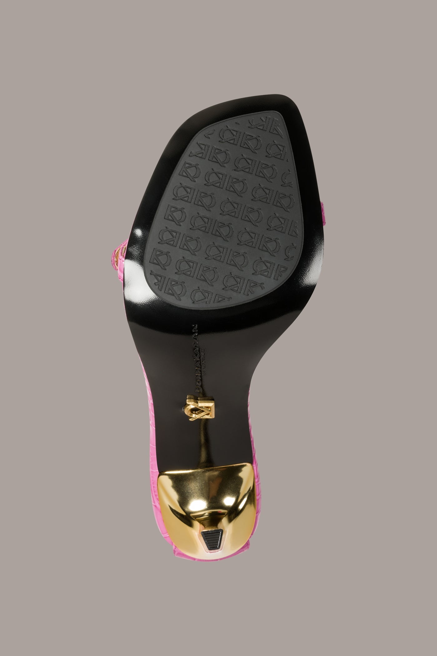 Donna Karan | PRYCE CROC-EFFECT ANKLE STRAP SANDAL