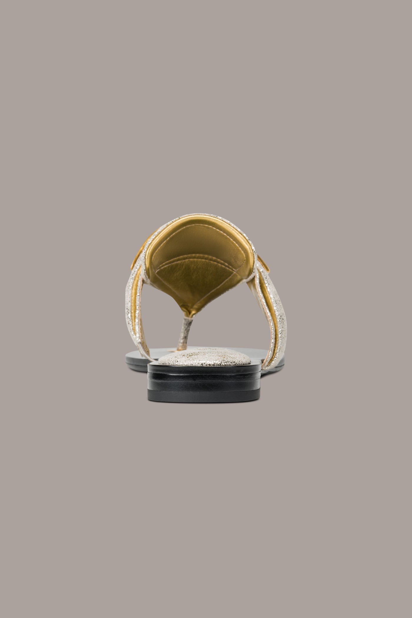 Donna Karan | VELVET METALLIC THONG SANDAL