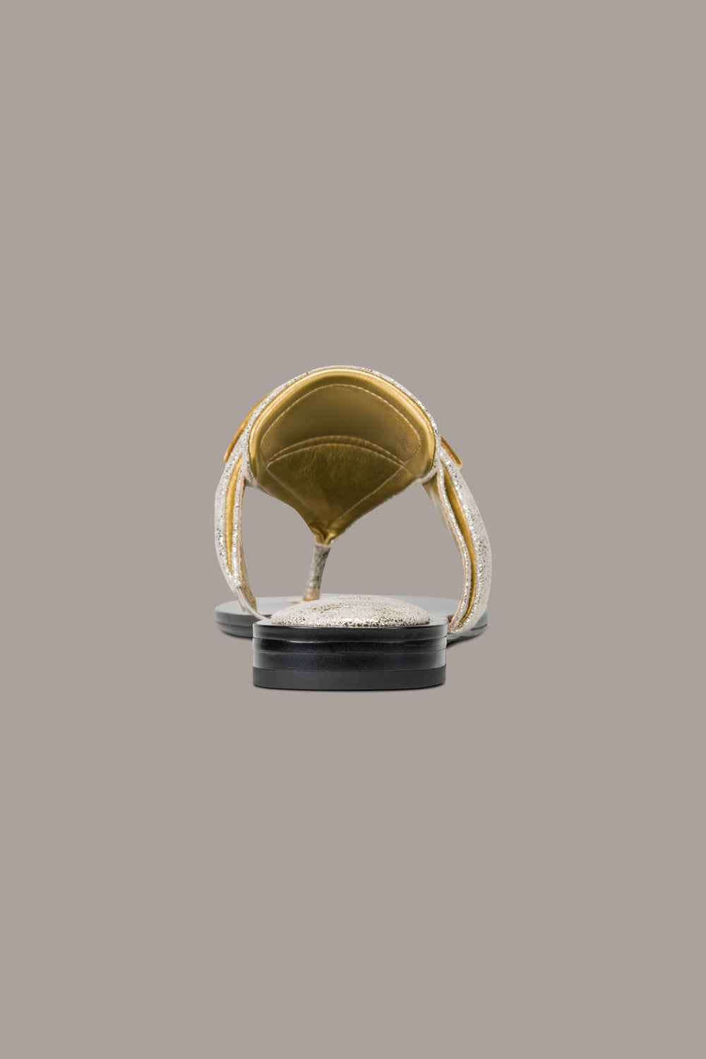 Donna Karan | VELVET METALLIC THONG SANDAL