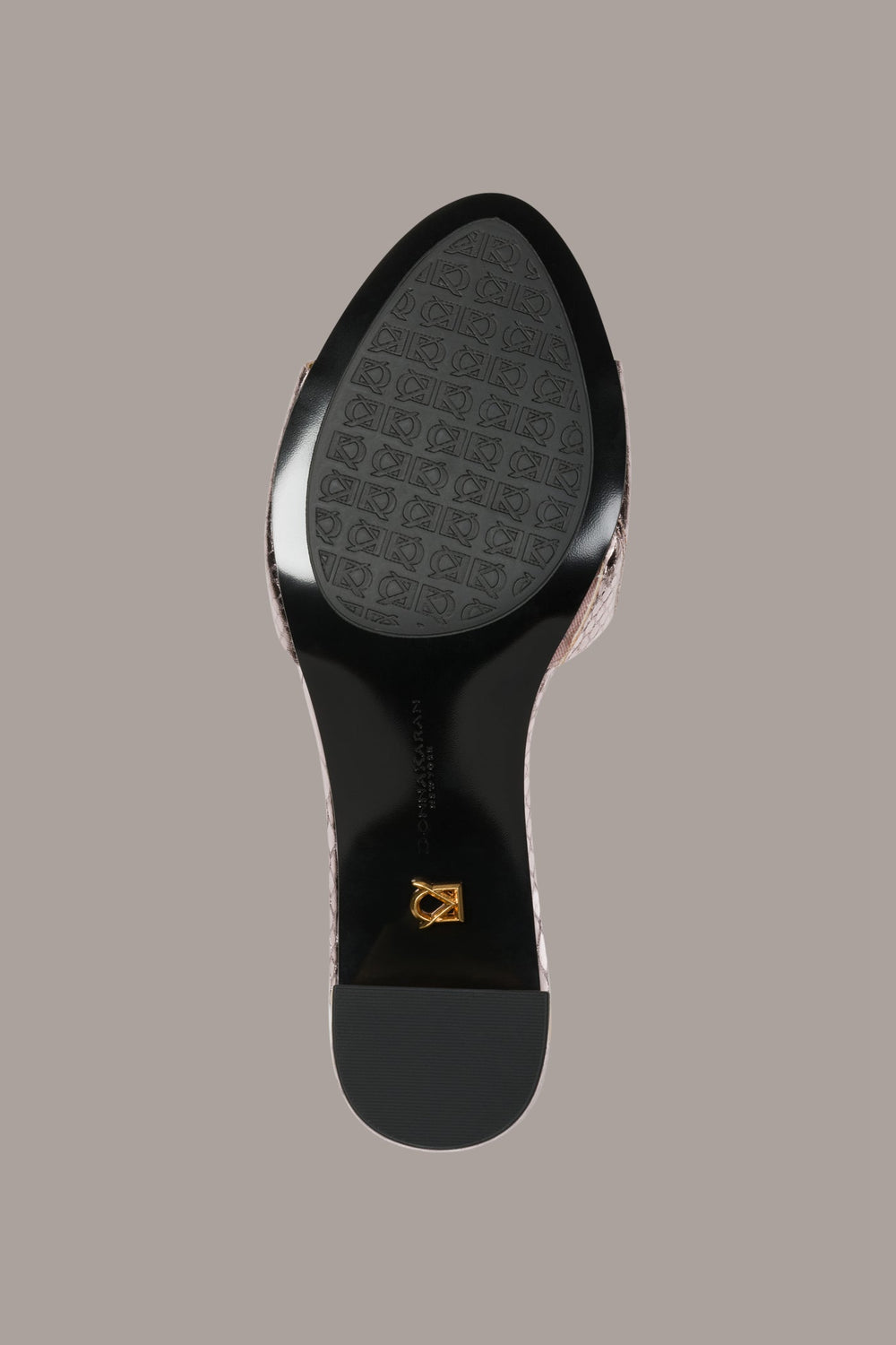 Donna Karan | SANGRIA METALLIC SNAKE-PRINT MULE SANDAL