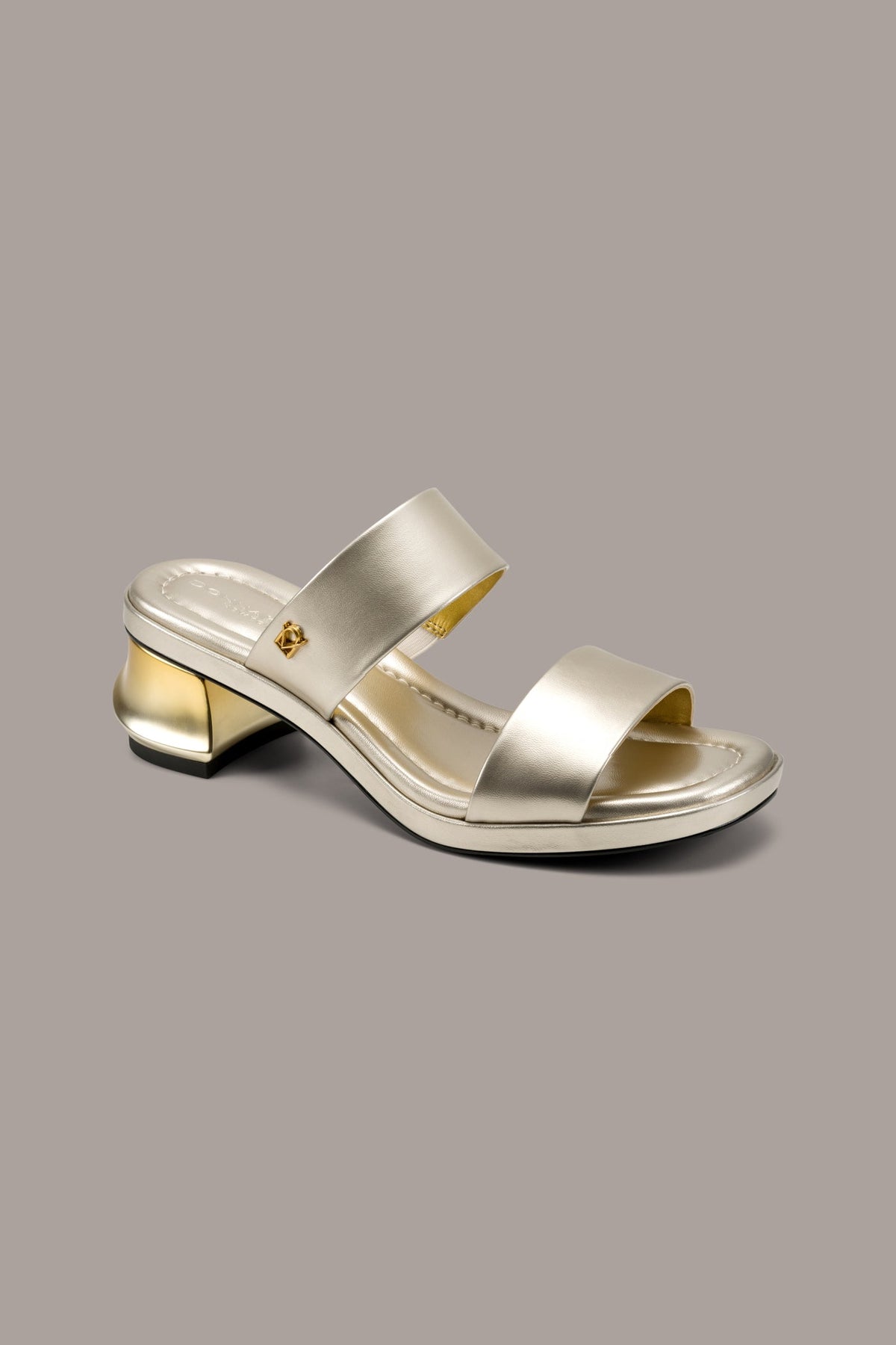 Donna Karan | TEAGAN METALLIC MULE SANDAL