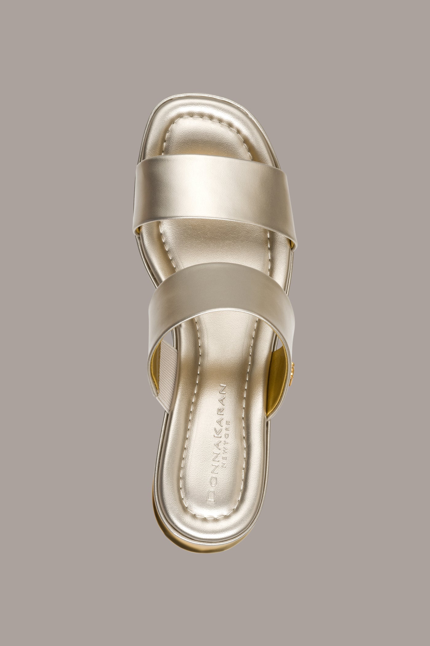 Donna Karan | TEAGAN METALLIC MULE SANDAL