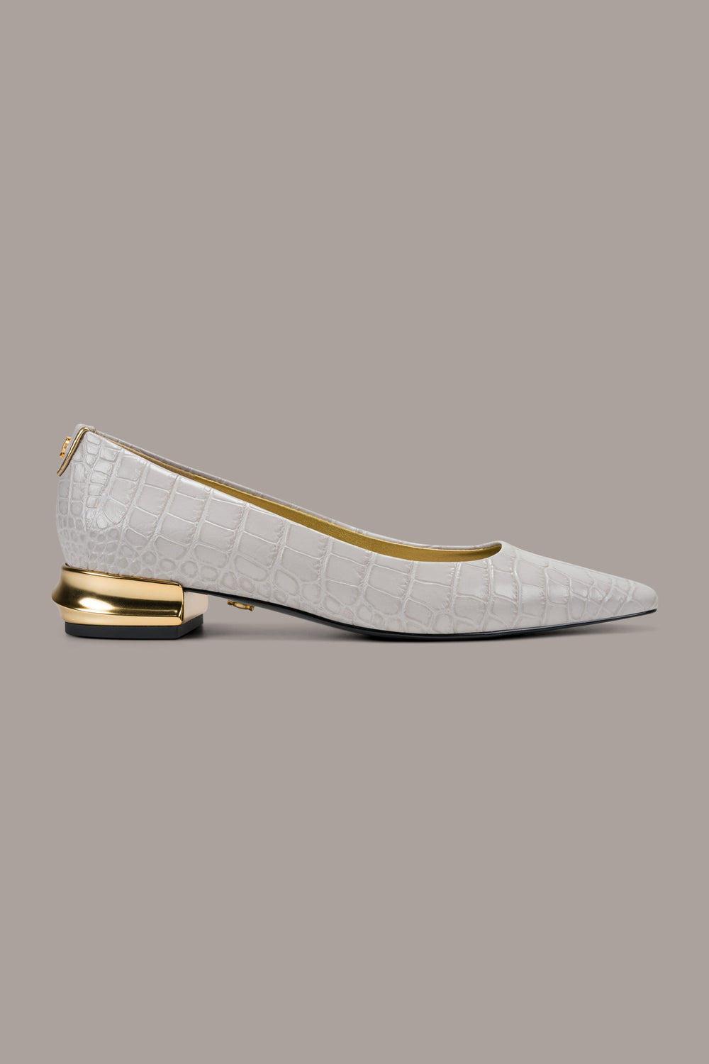 Donna Karan | SAVITA CROC-EFFECT FLAT