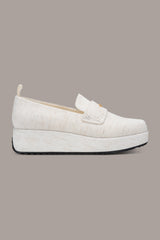Donna Karan | SABLE CANVAS WEDGE LOAFER