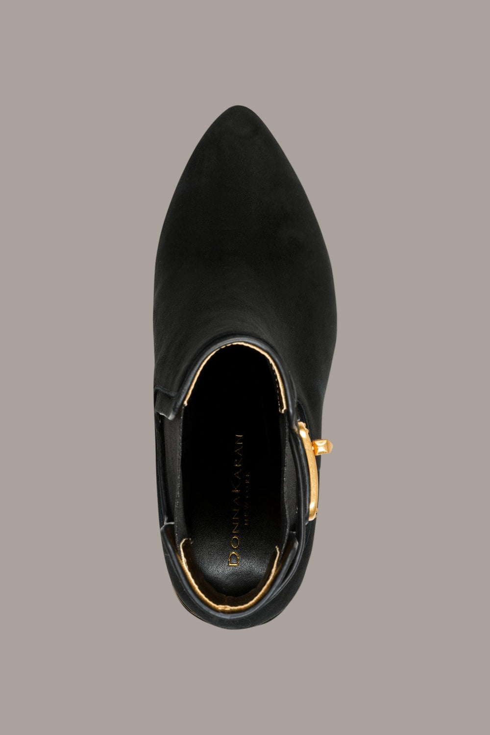 Donna Karan | RAINE SUEDE GOLD-TRIMMED CHELSEA BOOTIE