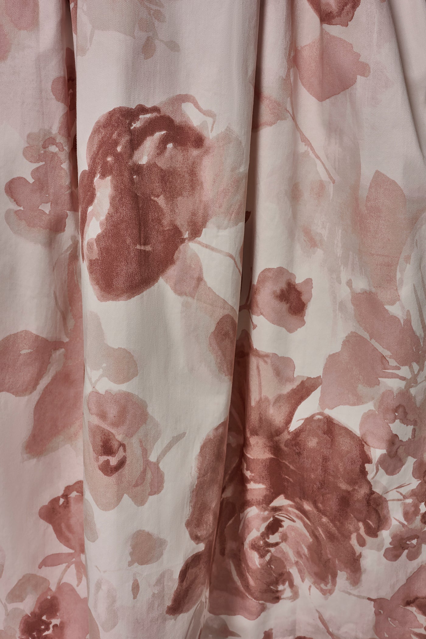 Donna Karan | COTTON-SATEEN FLORAL MIDI A-LINE DRESS