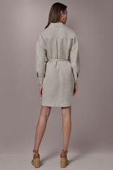 Donna Karan | LINEN-BLEND SHIRT DRESS
