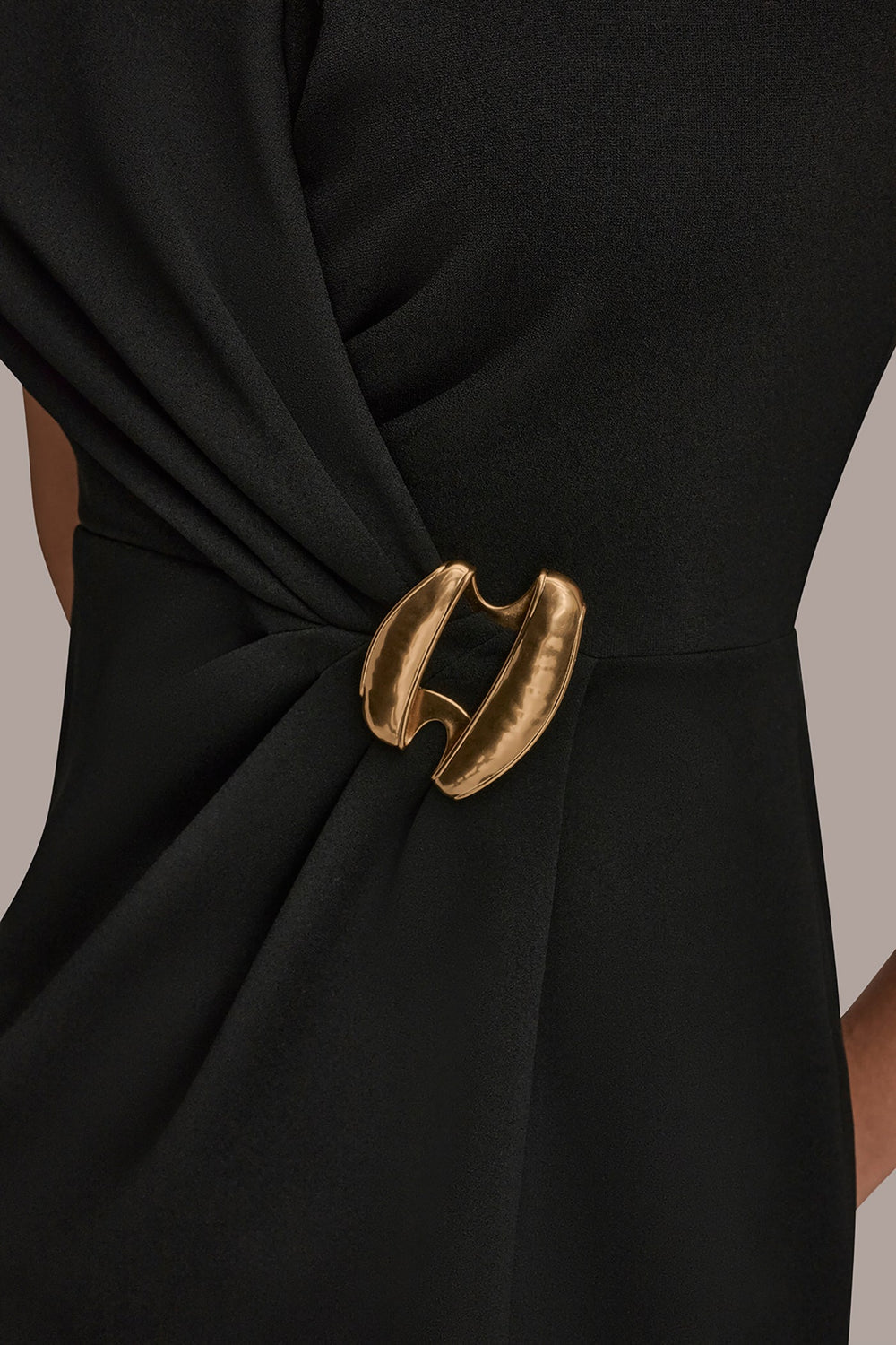 Donna Karan | SLEEVELESS WRAP SHEATH DRESS