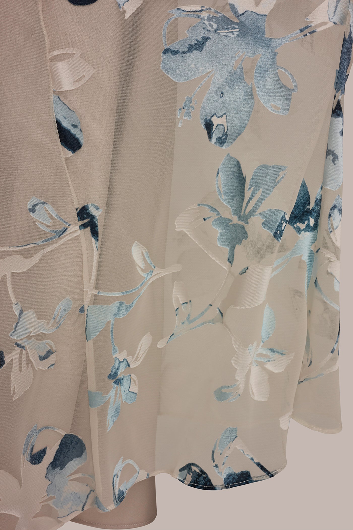Donna Karan | FLORAL BURNOUT MIDI A-LINE DRESS