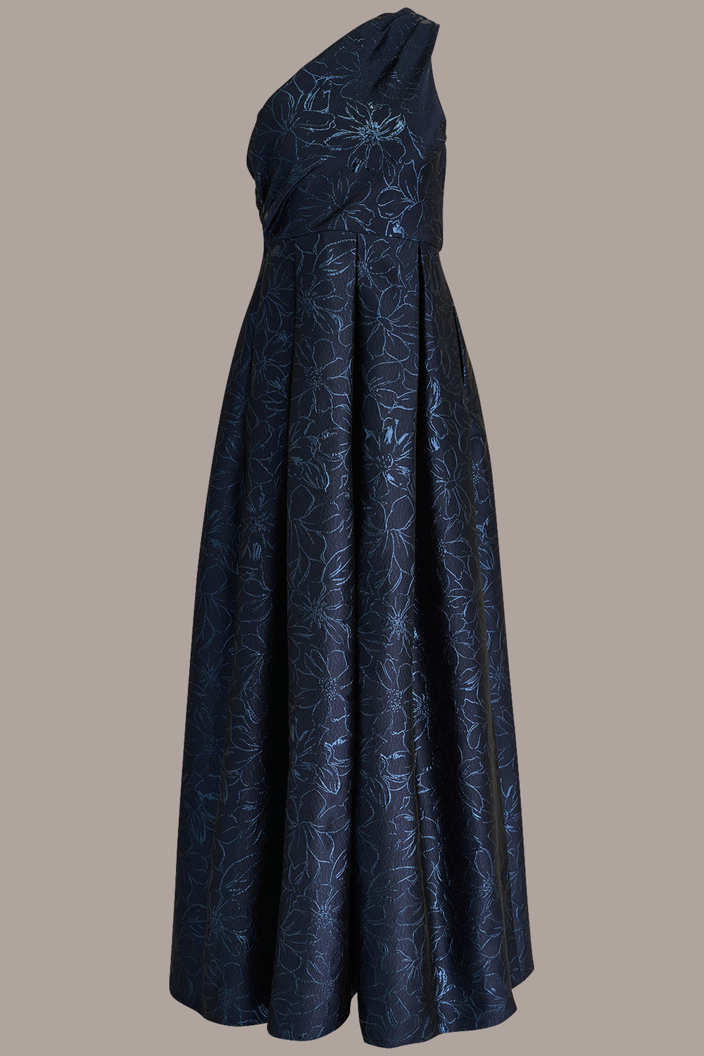 Donna Karan | METALLIC FLORAL-JACQUARD ONE-SHOULDER BALL GOWN