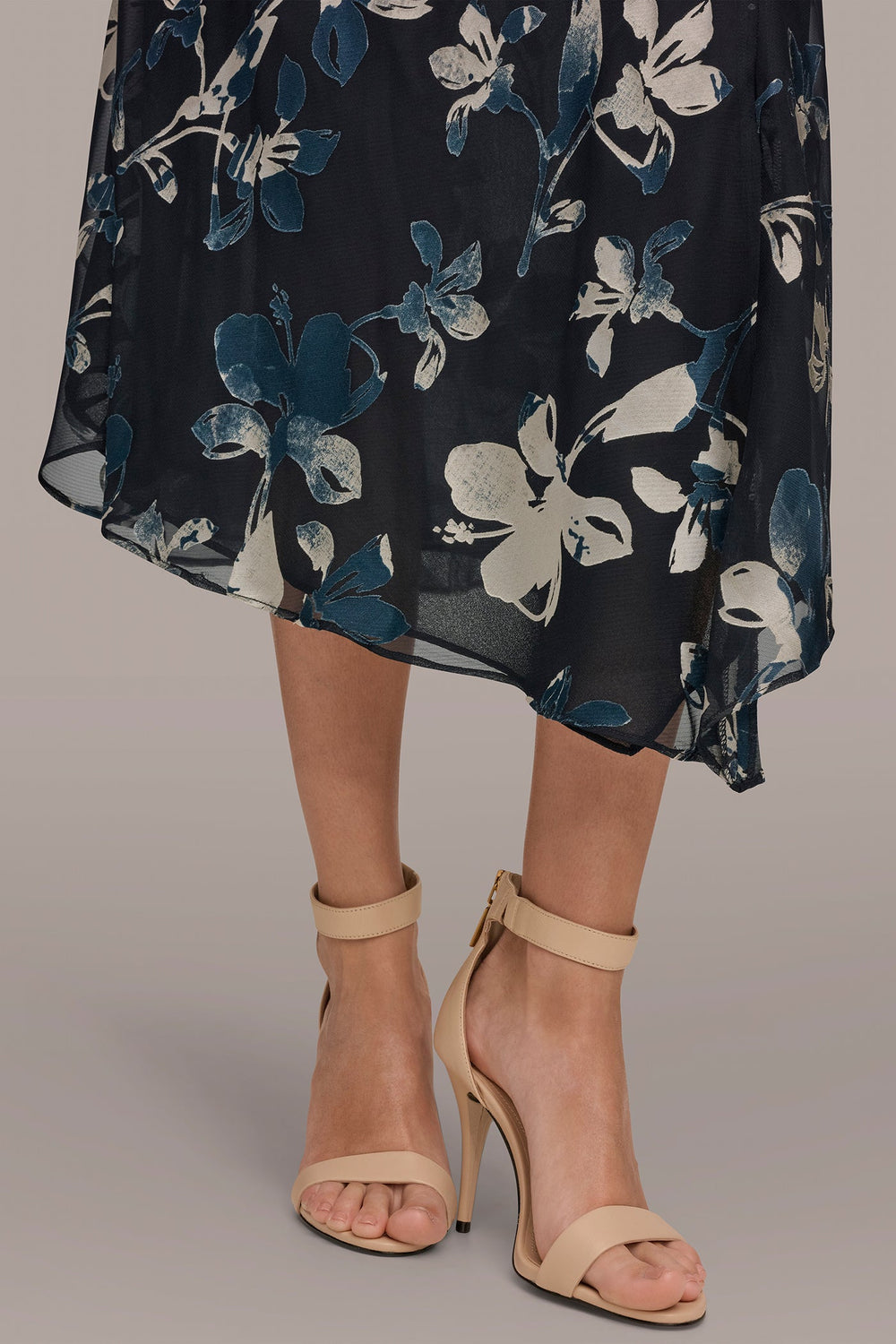 Donna Karan | BURNOUT HIGH-NECK DRESS