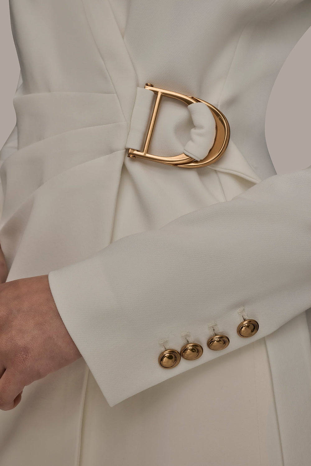 Donna Karan | LONG SLEEVE MINI WRAP JACKET DRESS