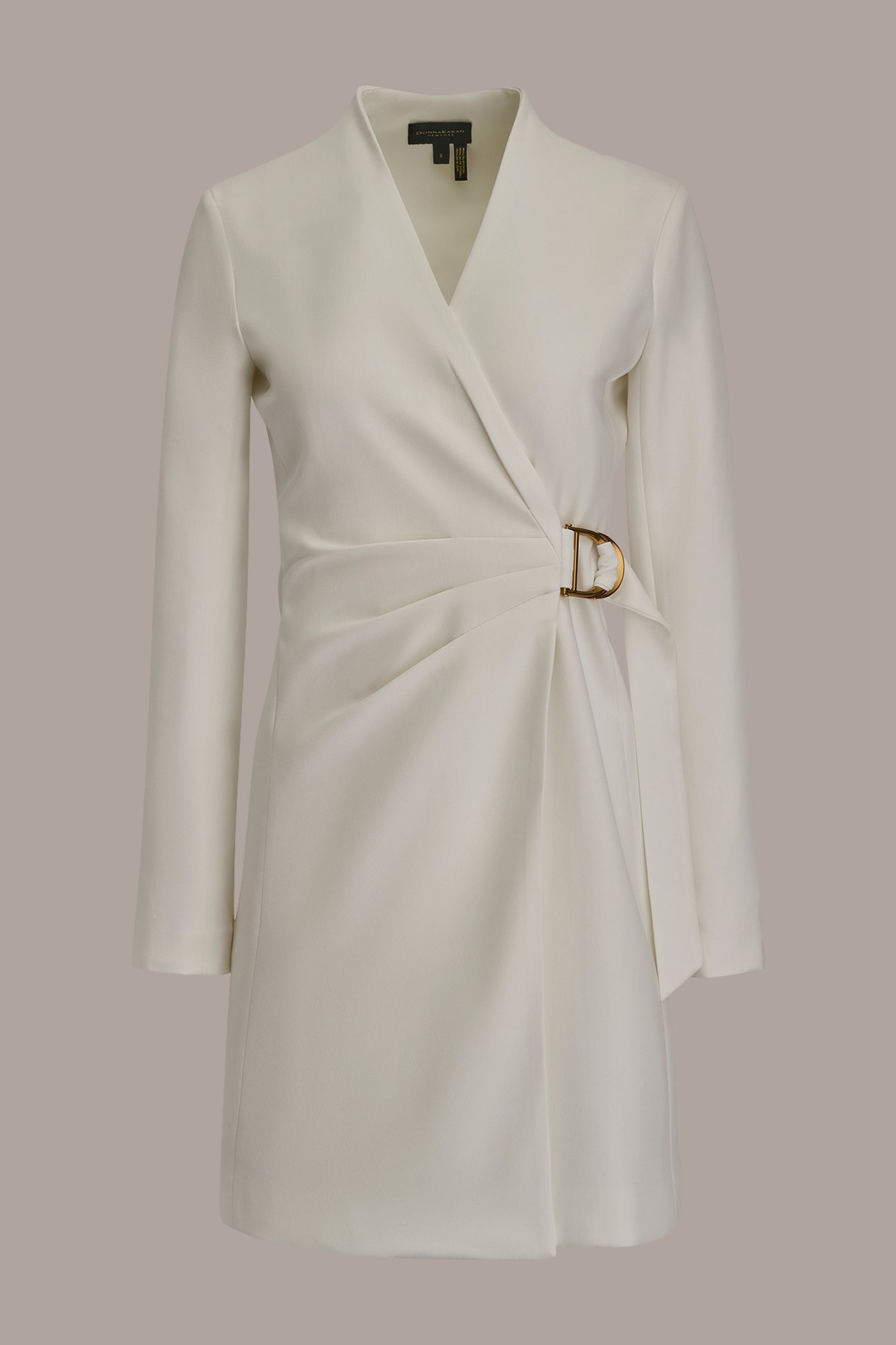 Donna Karan | LONG SLEEVE MINI WRAP JACKET DRESS