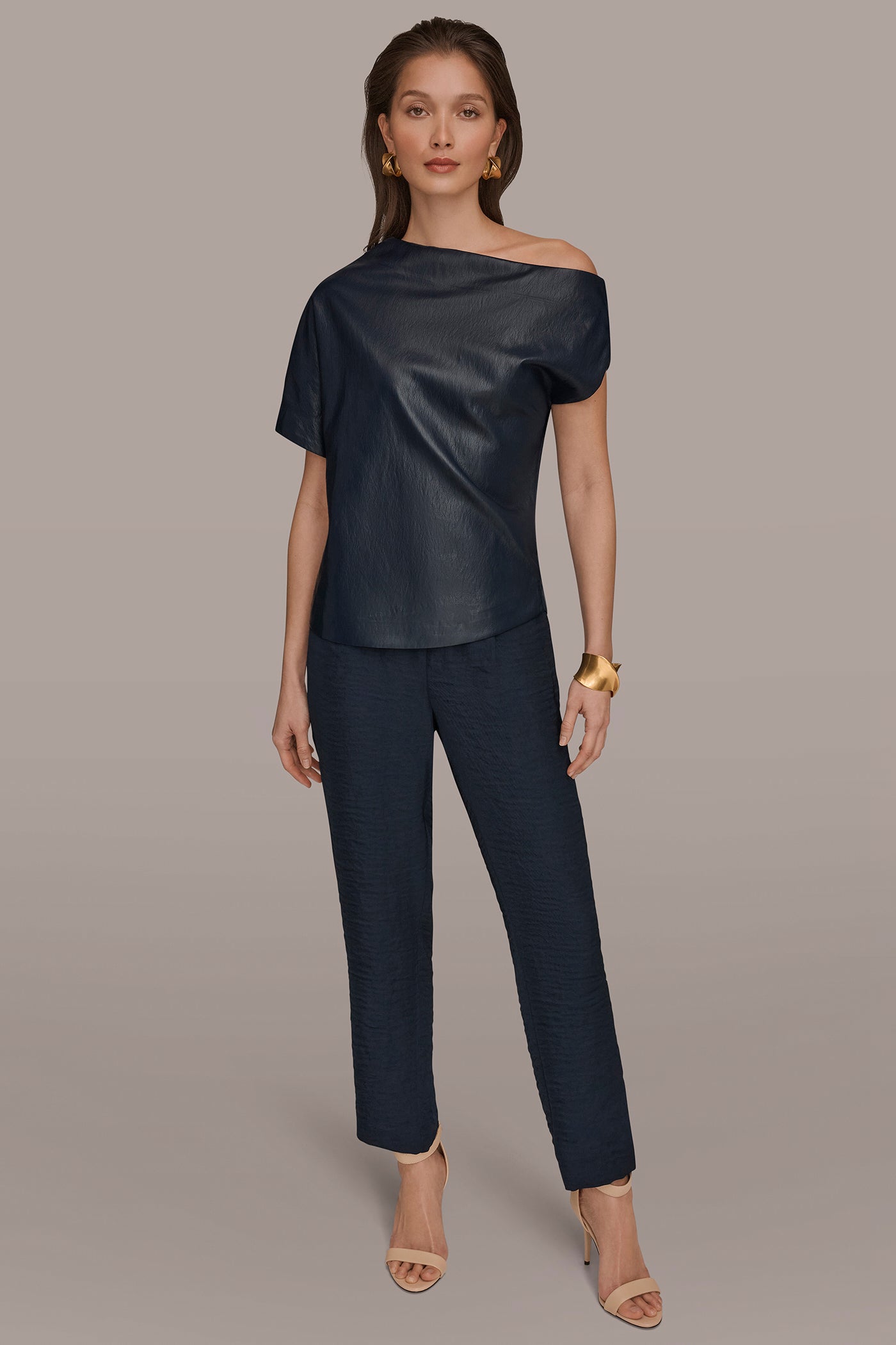 Donna Karan | ASYMMETRIC ANGLE HEM TOP