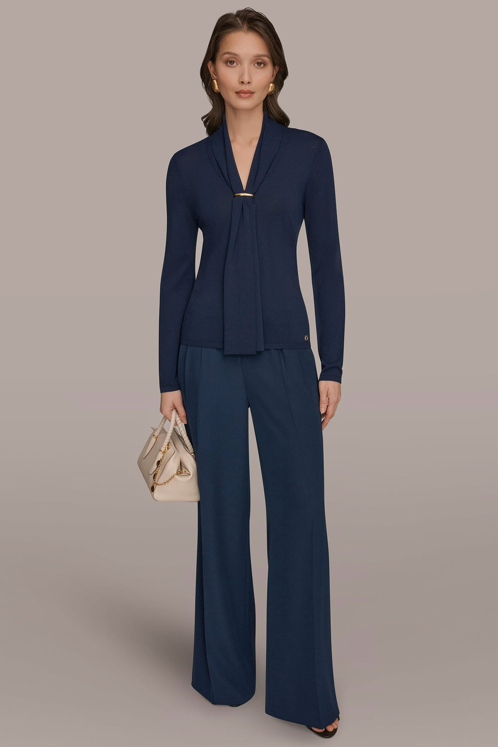 Donna Karan | DRAPED SCARF SWEATER