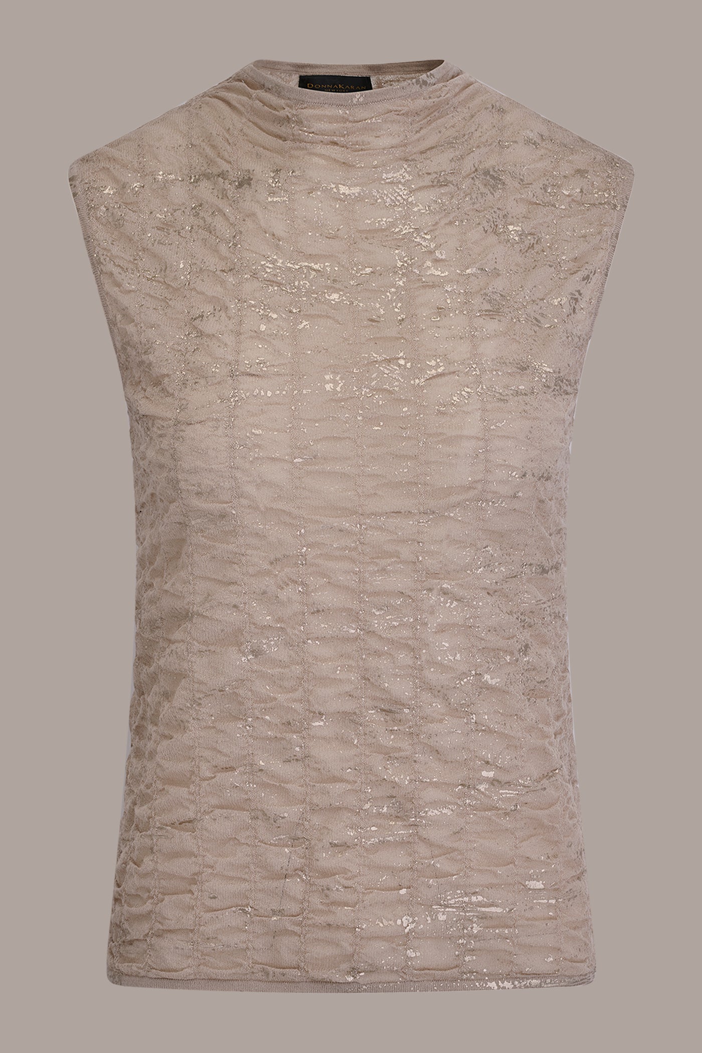 Donna Karan | METALLIC RUCHED SWEATER