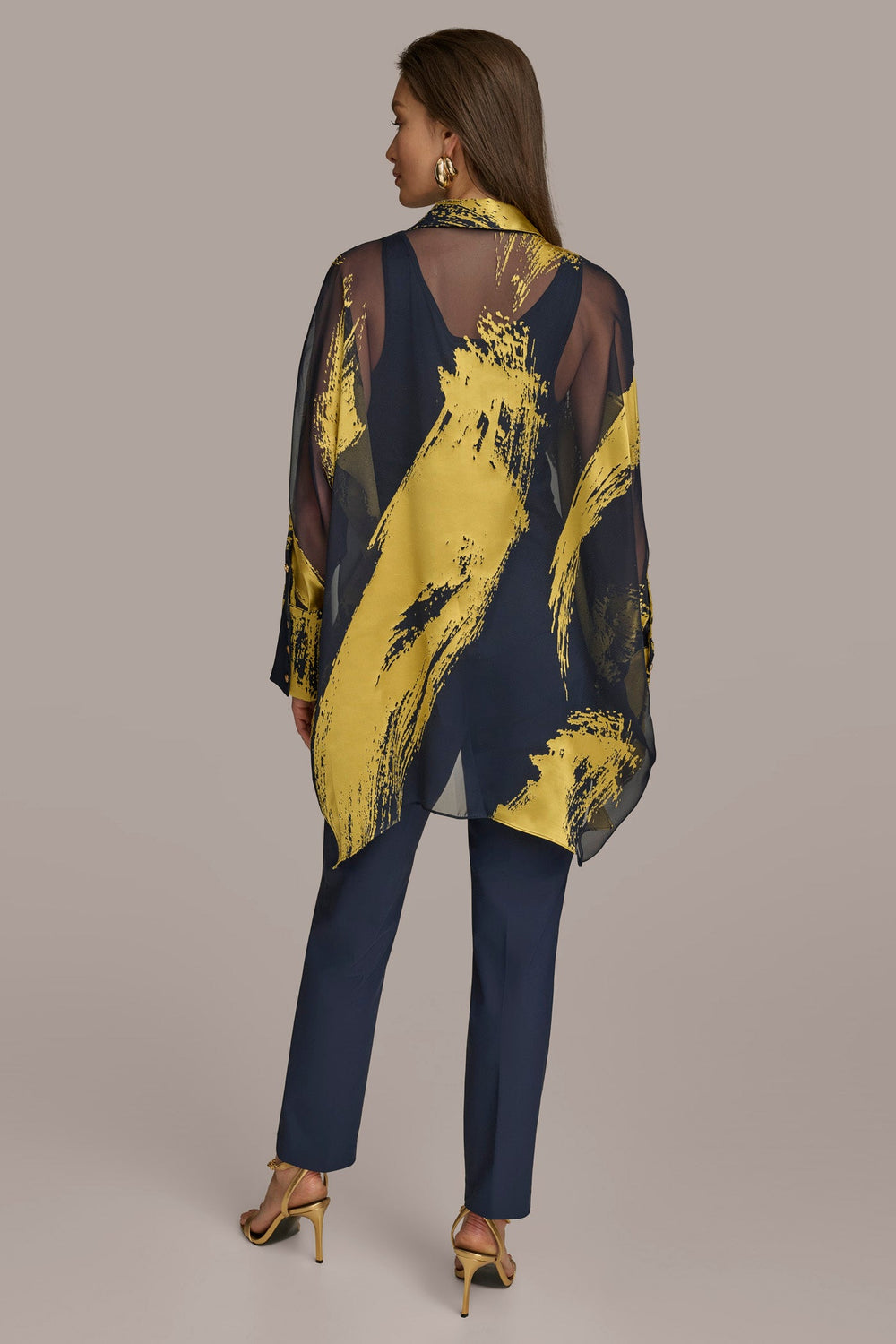 Donna Karan | PRINT COLLARED TUNIC