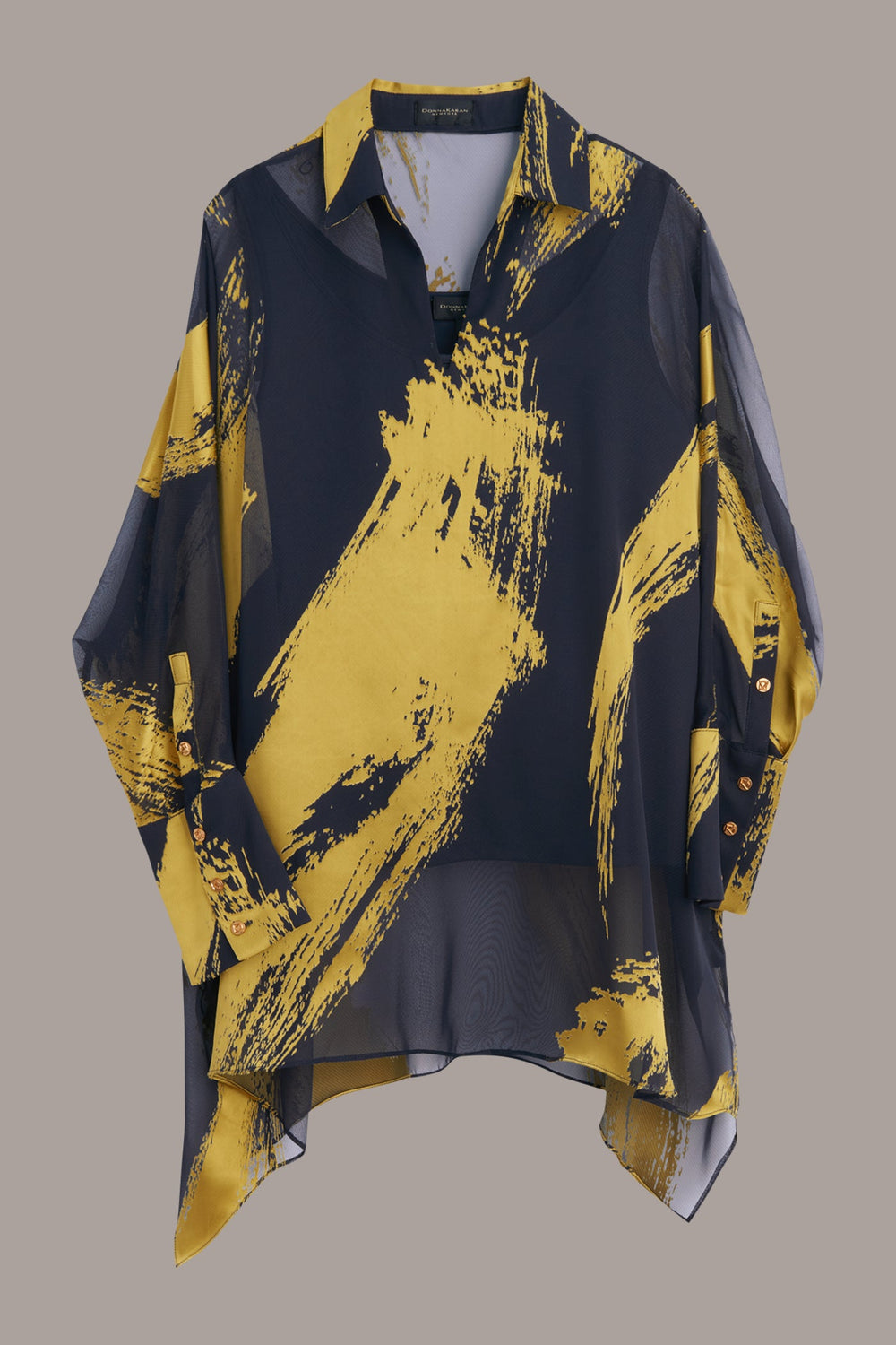 Donna Karan | PRINT COLLARED TUNIC