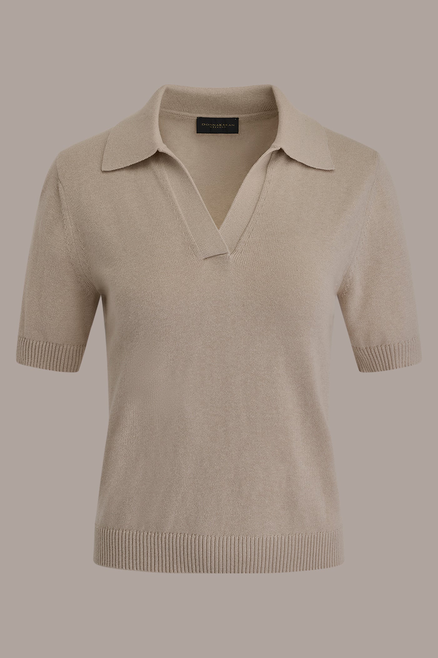 Donna Karan | COTTON AND CASHMERE POLO SWEATER
