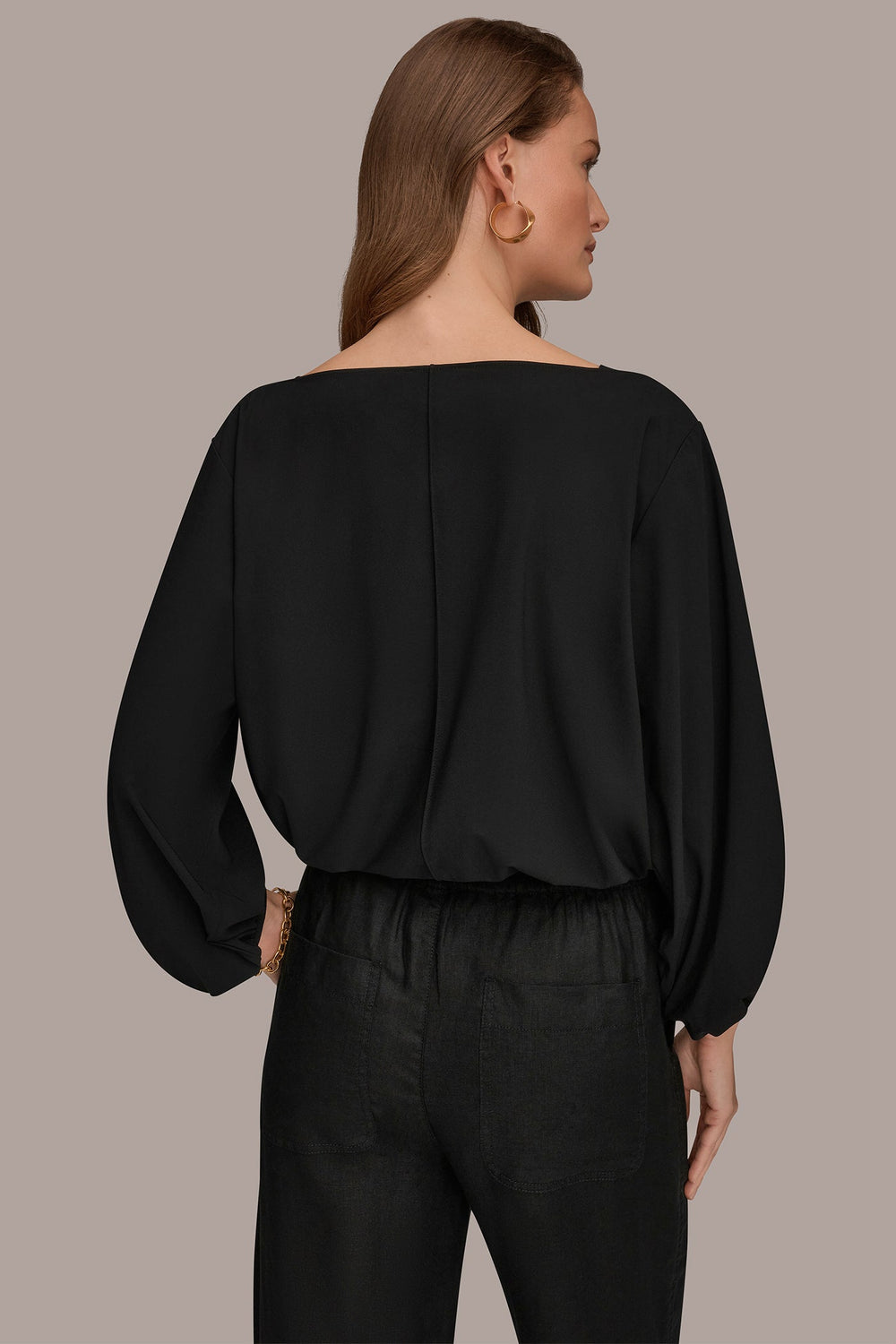 Donna Karan | THE MODERN TRAVEL BALLOON SLEEVE BLOUSE