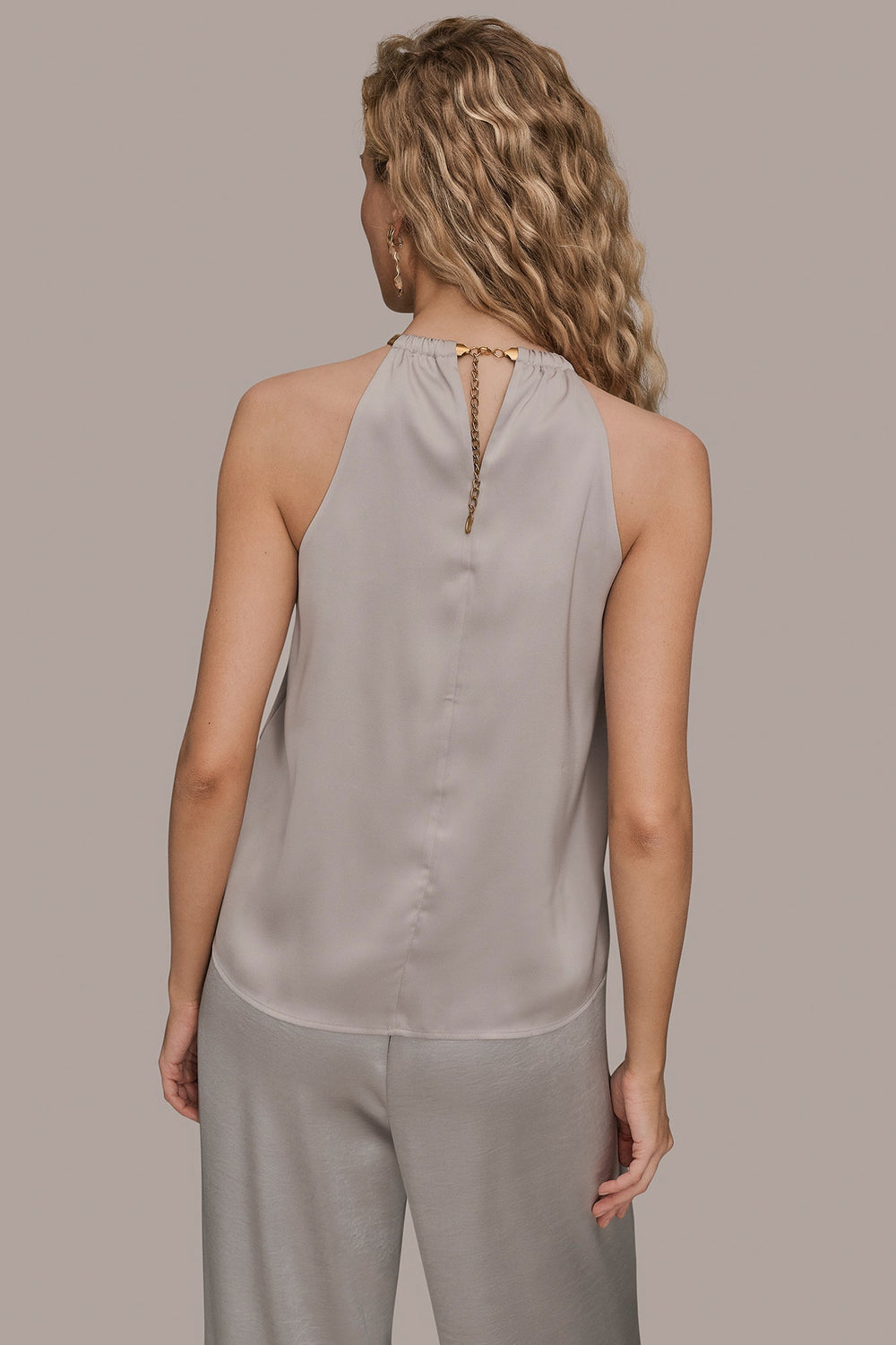 Donna Karan | TWIST HALTERNECK BLOUSE