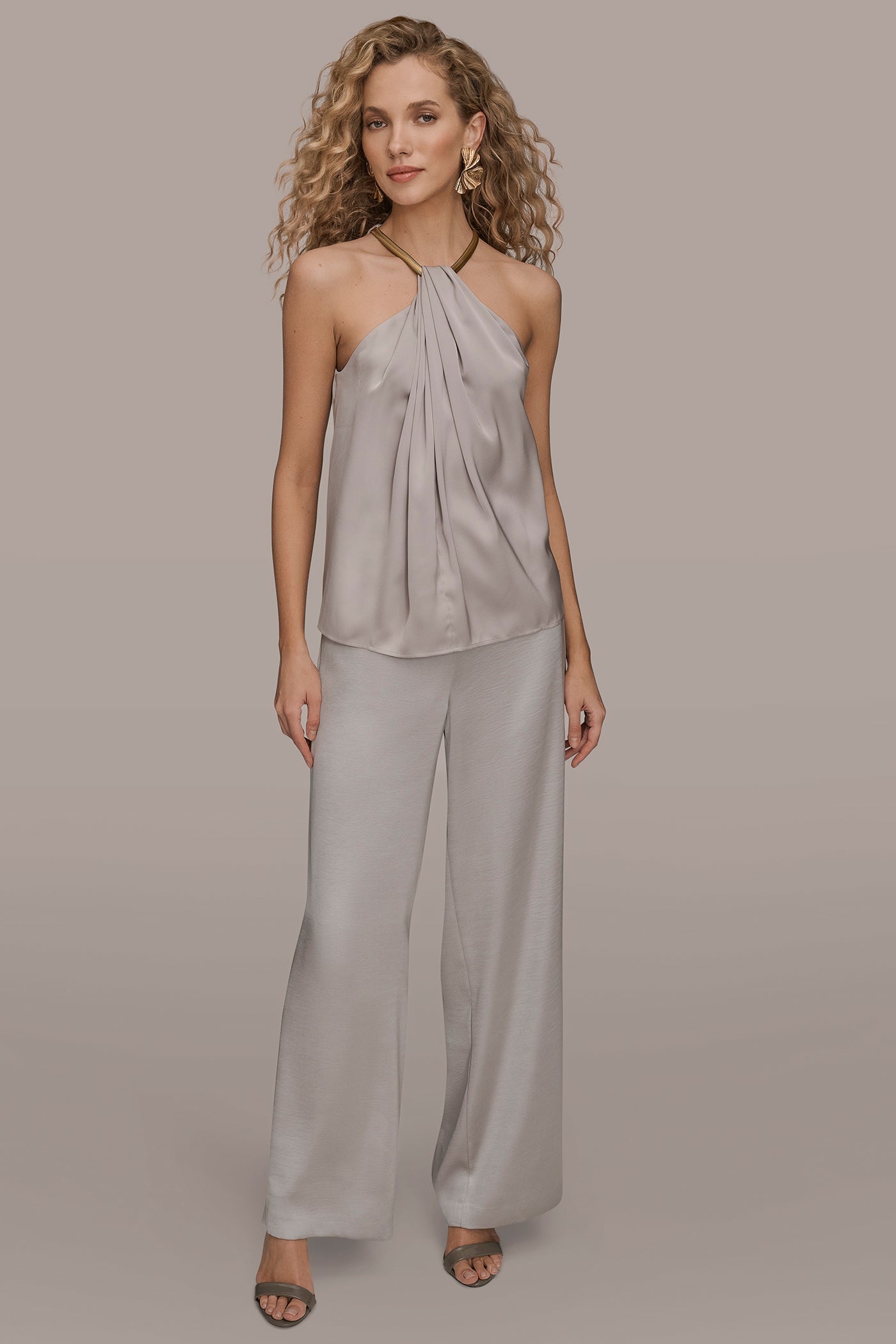 Donna Karan | TWIST HALTERNECK BLOUSE